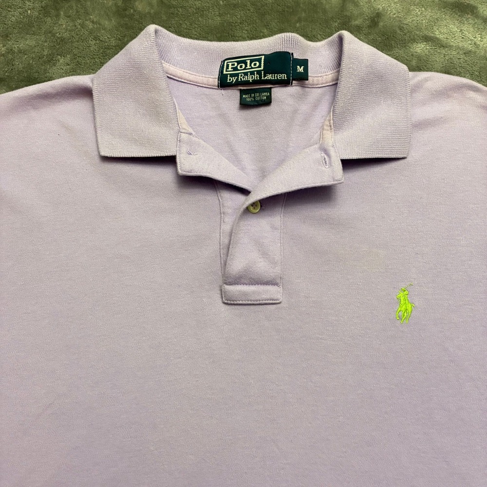 Polo Ralph Lauren Men's Classic Fit Lavender Polo Shirt Size M Preppy Golf